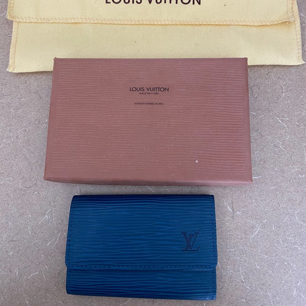 Louis Vuitton Key Case Multicles 6 Epi Blue